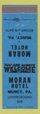 Matchbook Cover - Moran Hotel Muncy PA