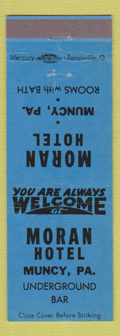Matchbook Cover - Moran Hotel Muncy PA
