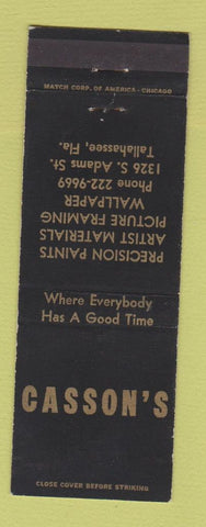 Matchbook Cover - Casson's Tallahassee FL Paint Wallpaper