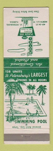 Matchbook Cover - Plaza Inn Motel ST Petersburg FL