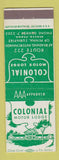 Matchbook Cover - Colonial Motor Lodge Denver PA