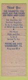 Matchbook Cover - Kays Music Boxes Juke Vending Amusement Vandergrift PA WORN
