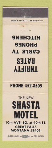 Matchbook Cover - Stasta Motel Great Falls MT