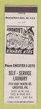 Matchbook Cover - Self Service Laundry Chester PA girlie