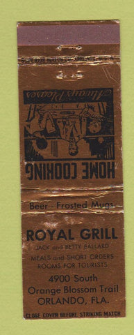 Matchbook Cover - Royal Grill Orlando FL
