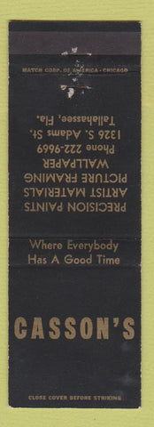 Matchbook Cover - Casson's Tallahassee FL Paint Wallpaper