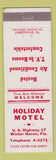 Matchbook Cover - Holiday Motel Winter Haven FL