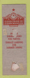 Matchbook Cover - Arlington Dining Room Fairfax Pittsburgh PA