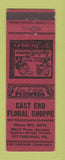 Matchbook Cover - East End Flower Shoppe Pittsburgh PA