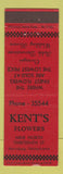 Matchbook Cover - Kent's Flowers Harrisburgh PA