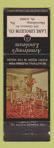 Matchbook Cover - Armstrong Linoleum Harrisburg PA