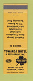 Matchbook Cover - Towanda Motel PA