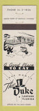 Matchbook Cover - The Duke lantana FL