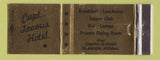 Matchbook Cover - Captain Loomis Hotel Clarion PA