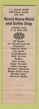 Matchbook Cover - Ranch House Motel Emporia KS full length