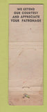 Matchbook Cover - Vicki Villa Hotel Court Elizabeth City NC WORN
