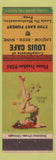 Matchbook Cover - Louis Cafe pinup Louis De Meulemeester pinup