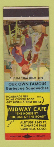 Matchbook Cover - Midweay Cafe Garfield Colorado