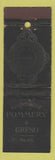 Matchbook Cover - Champagne Pommery Greno Reims WEAR