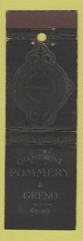 Matchbook Cover - Champagne Pommery Greno Reims WEAR