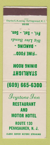 Matchbook Cover - Ivystone Inn Restaurant Pennsauken NJ