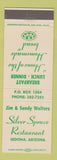 Matchbook Cover - Silver Spruce Restaurant Sedona AZ