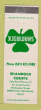 Matchbook Cover - Shamrock Courts Berryville AR Shamrock