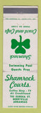Matchbook Cover - Shamrock Courts Berryville AR Shamrock