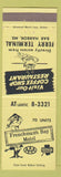 Matchbook Cover - Frenchman's Bay Motel Bar Harbor ME