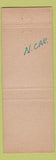 Matchbook Cover - Laurinburg Motel Restaurant NC