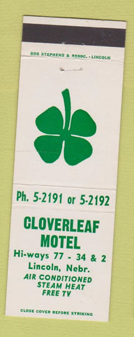 Matchbook Cover - Cloverleaf Motel Lincoln NE