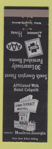 Matchbook Cover - Town Terrace Motel Moultrie GA