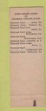 Matchbook Cover - Shamrock Motel Winchester VA