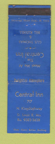 Matchbook Cover - Central Inn St Louis MO WEAR