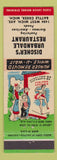 Matchbook Cover - Discher's Urbandale Restaurant Battle Creek MI hillbilly
