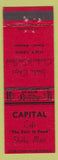 Matchbook Cover - Capital Cafe Shelby MT