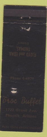 Matchbook Cover - Troc Buffet Phoenix AZ WORN