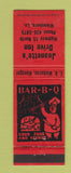 Matchbook Cover - Jeanette's Drive Inn BBQ Winnsboro LA