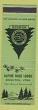 Matchbook Cover - Alpin eRose Lodge Brighton UT