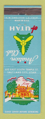 Matchbook Cover - Aviation Club Salt Lake City UT