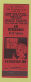 Matchbook Cover - Evergreen Inn Lebanon PA girlie