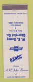 Matchbook Cover - Banoc Chevrolet WE Dewey Tekamah NE low phone #