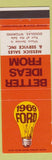 Matchbook Cover - 1969 Ford Messick Douglas WY