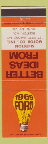 Matchbook Cover - 1969 Ford Sikeston MO