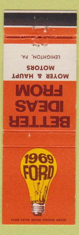 Matchbook Cover - 1969 Ford Moyer Haupt Lehighton PA