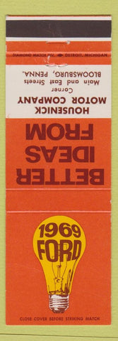 Matchbook Cover - 1969 Ford Housenick Bloomsburg PA