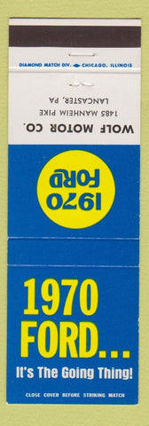 Matchbook Cover - 1970 Ford Wolf Lancaster PA
