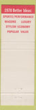 Matchbook Cover - 1970 Ford Ed Schmid