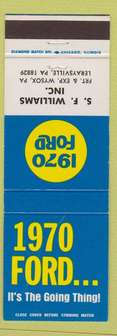 Matchbook Cover - 1970 Ford SF Williams Leraysville PA