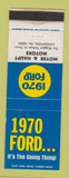 Matchbook Cover - 1970 Ford Moyer Haupt Lehighton PA WEAR